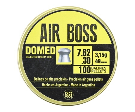 Пули пневматические Apolo Air Boss Domed к.7,62мм 3,15г (100шт)